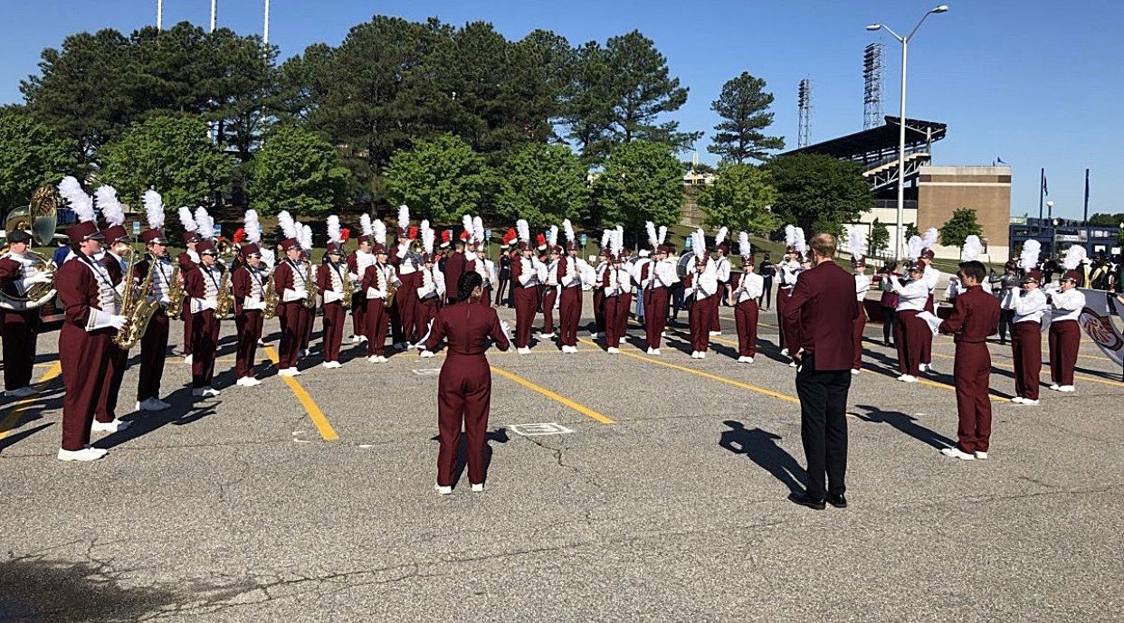 EHS Band of Indians rehearse